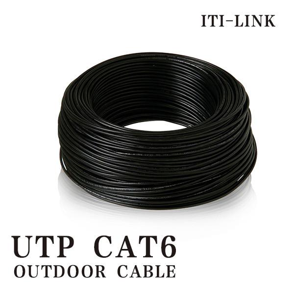 High Speed UTP CAT6 Cable Network Cable 23AWG Solid Outdoor PE Filling Glue