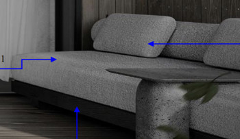 Стул софы стиля современного стиля пятизвездочный современный