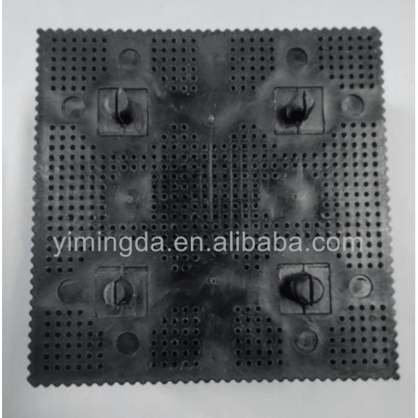 101x101x42mm Nylon Bristle Blocks For Auto Cutter Machine Black Round Foot 92912001