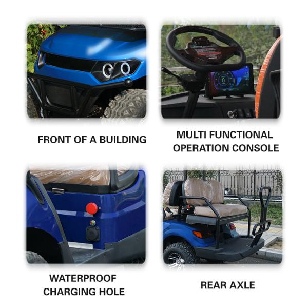 Custom Electric Golf Carts Electric Cart Golf with Front Disc and Rear Drum Brake System