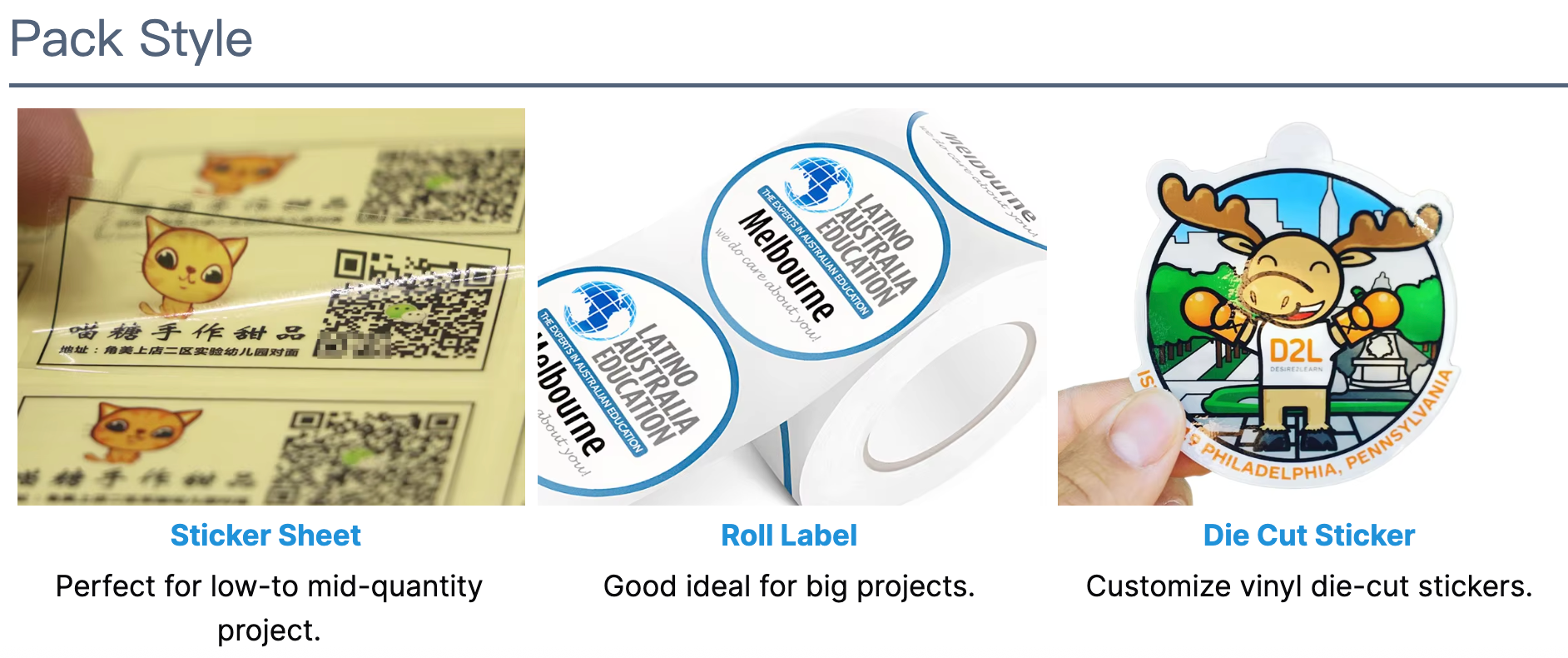Strong Adhesion Matte Roll Stock Film Packaging Paper Circle Custom Roll Labels