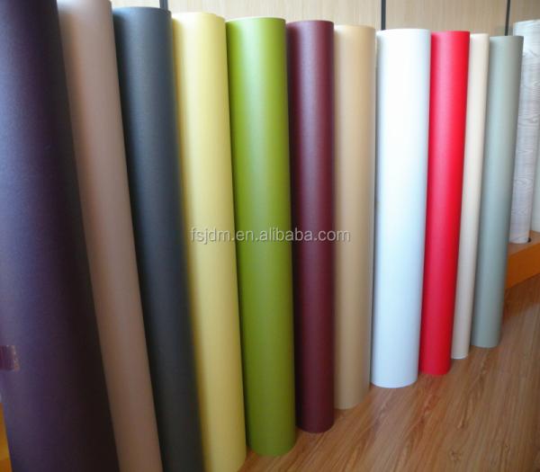 50m Self Adhesive PVC Film For Furniture Cabinet Wall Ceiling Door Flat Surface Matte Semi Gloss