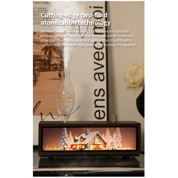Luxury Aroma Diffuser Real Wood Material USB Powered for Home Use