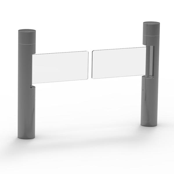 Waist High SUS304 Stainless Steel Swing Barrier Gate with AC220V Power Supply for Pedestrian Access Control