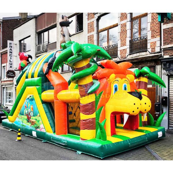 13.2X4.7X3M Inflatable Obstacle Course Playground Bounce House