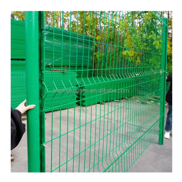 830mm-2530mm Pressure Treated 3d Curved Welded Wire Mesh Panel Fence Net for Security
