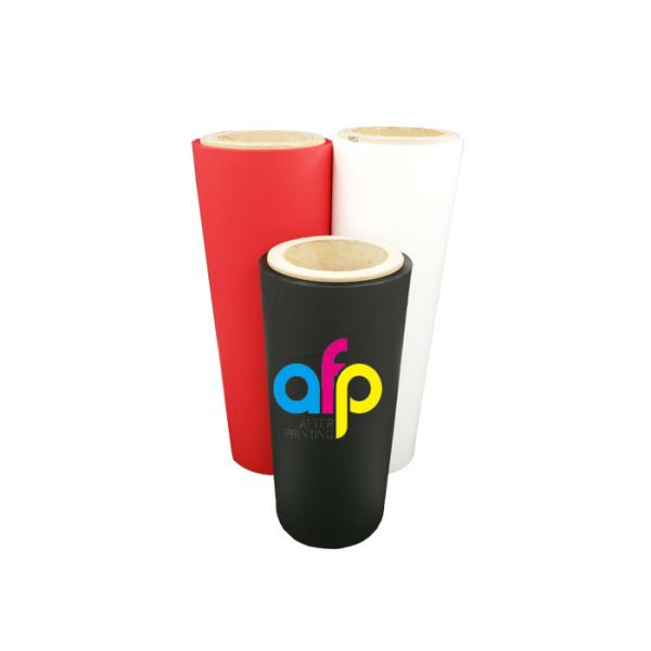 Transparent Black Red Velvet Lamination Film , Luxury Soft Thermal Lamination Film