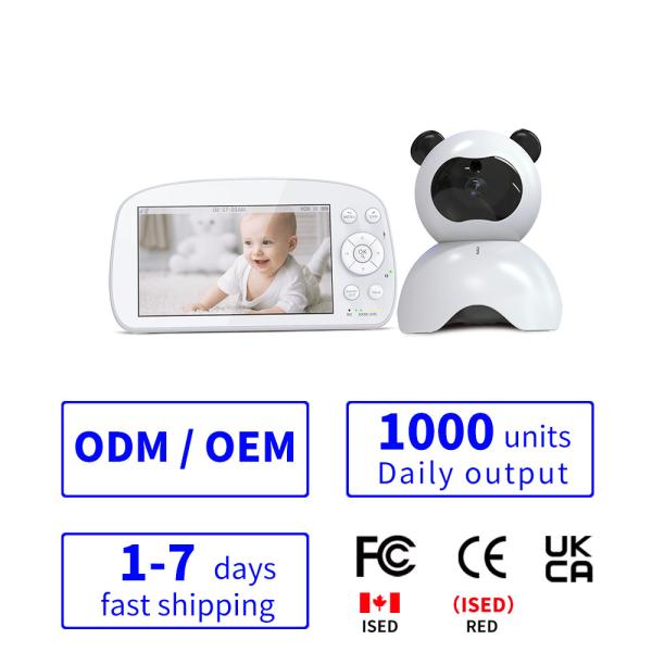 Full HD Baby Monitor with Pan Tilt Night Vision and Two-Way Audio