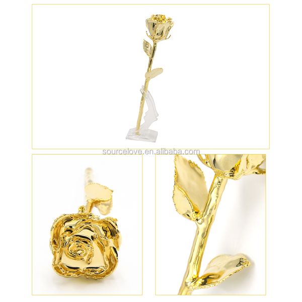 2023 Gold Dipped Rose With High Quality Gift Box Forever Gold Rose for Mother's Day Gift, Valentine's Day  and Christmas Gift