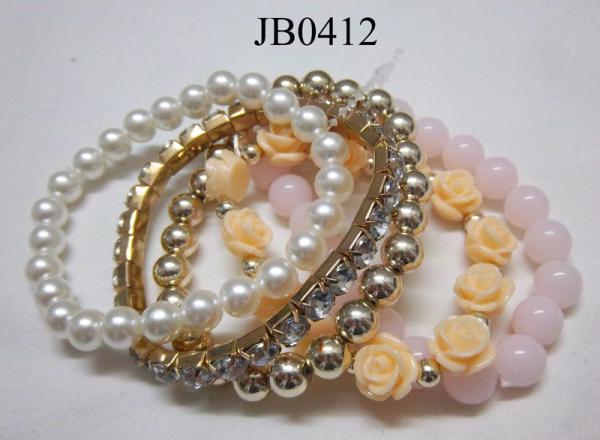 colourful beaded bracelet pack