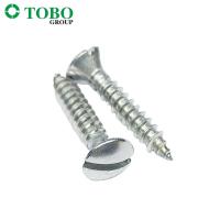 TOBO DIN7973 aumentou os parafusos de batida escareados do auto principal oval com entalhe
