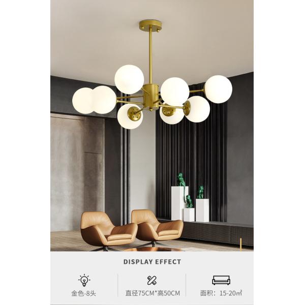 Nordic Magic Bean Pendant Lights Glass Ball Light Lamp for Bedroom contemporary chandelier(WH-MI-424)