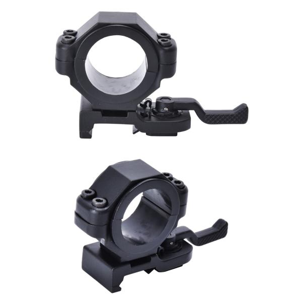 Aluminium 25-30mm Double Bolts Quick Release Laser Sight Light Mount for Optic Scope
