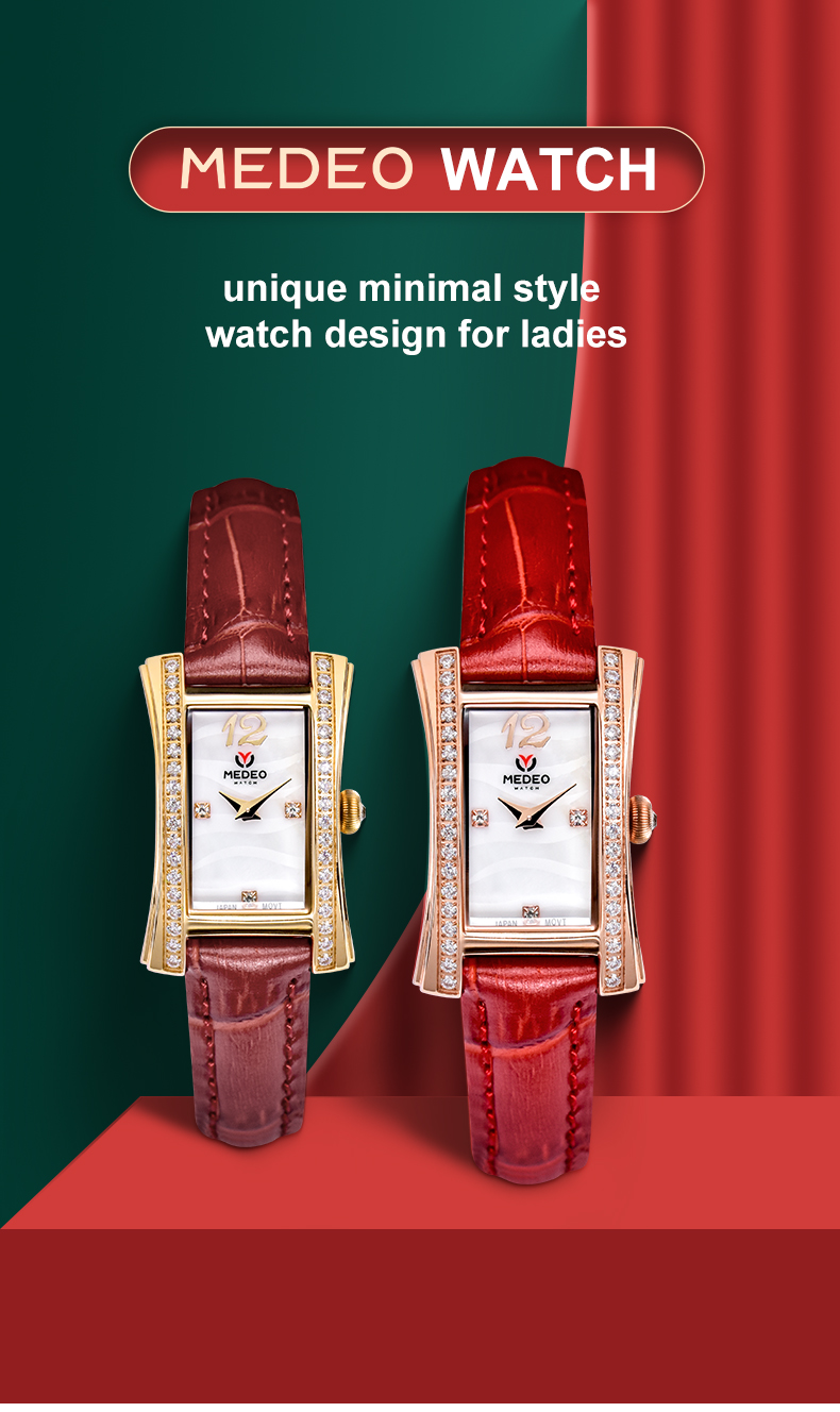 Luxury Square Quartz Watch For Women · CE/ROHS Certified