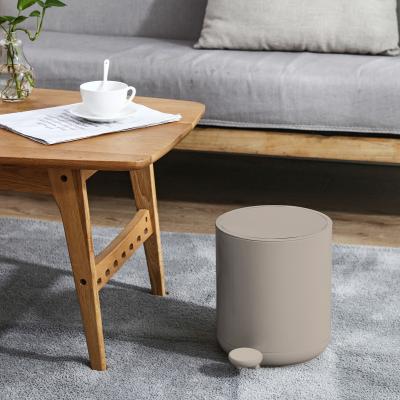 Stylish Modern Living Room Organizer Step On Garbage Can With Soft Close