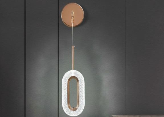 Wall lamp bedroom bedside lamp simple modern living room background wall lamp Nordic light luxury creative villa hotel corridor lamp