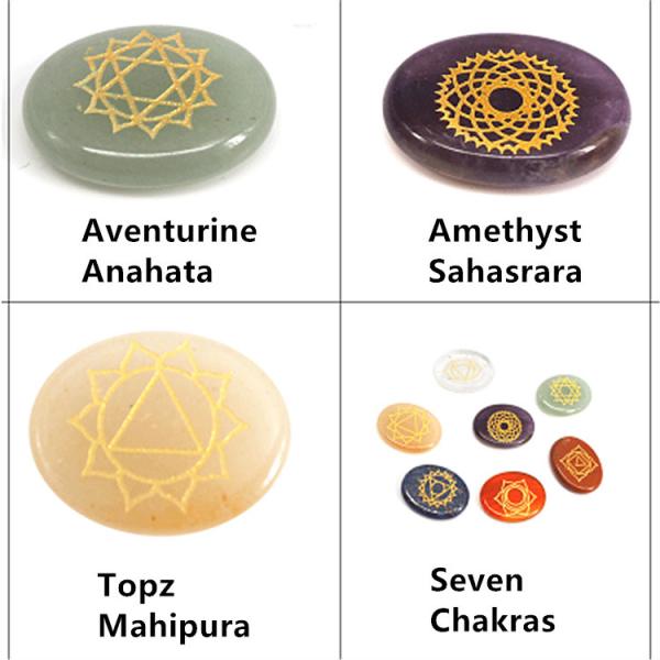 7 Chakra Stone sets Reiki Crystals Chakra Stones for Healing Support Custom Size OEM