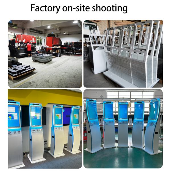 21.5/27 Inch Self-Service Kiosk Android/Windows Touch Screen Printer/QR Scanner Cash Payment-OEM Including Barcode Reader SDK