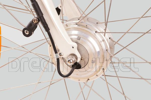25km/H Electric City Bicycle 700C Front Wheel Gear Motor Roller Brake