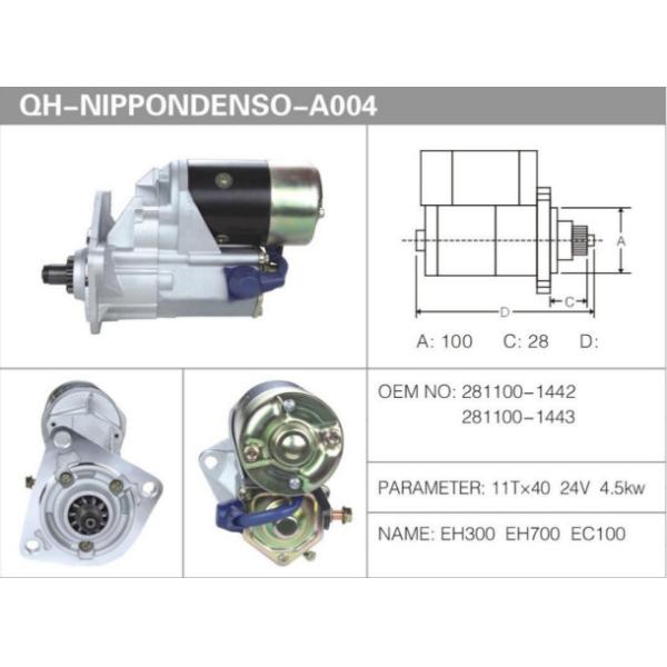 Volvo EH700 EC100 Excavator Generator Starter Motor 11T*40 4.5KW
