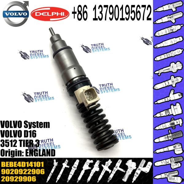 Injetor de combustível diesel novo 20929906 20780666 BEBE4D14101 20929906 para VOL Del-phy D12 D16 A40E BEBE4D14101