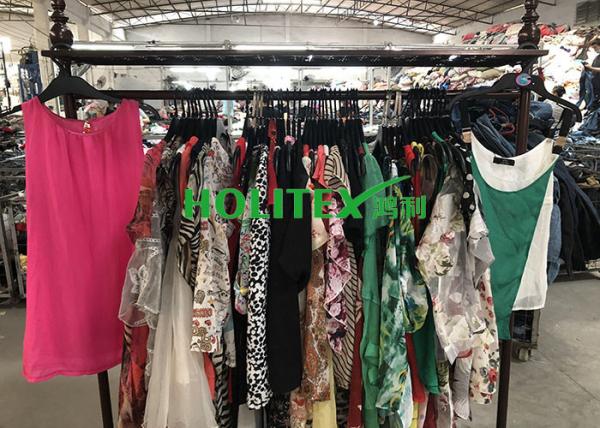 Used Summer Clothes Silk Blouse , Second Hand Branded Clothes For Cambodia