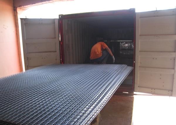 Professional Welded Wire Mesh Panels Sheet Square Hole For District / Building