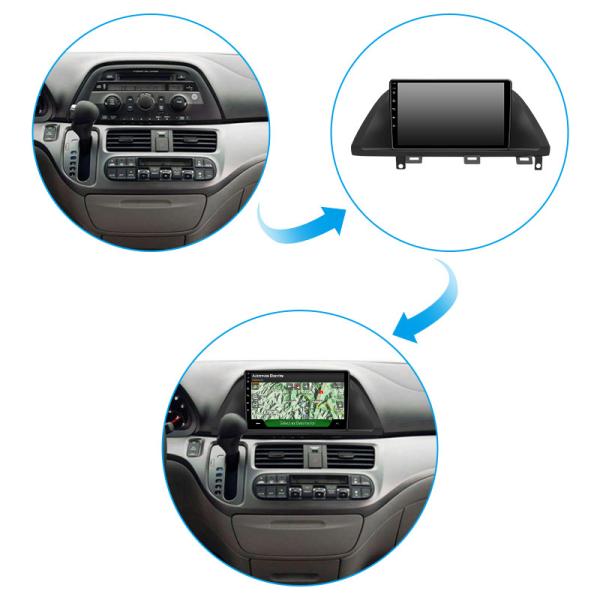 For Honda Odyssey America 2005+ Wifi 4G Online Music Bluetooth Car Navigation