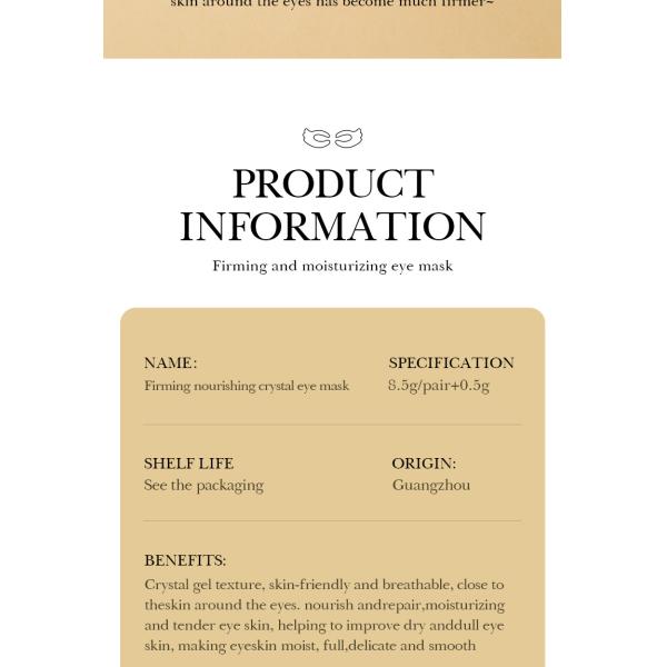 Увлажнение Противоморозки Старение Коллаген глазная маска облегчить усталость пластырь Уход за кожей