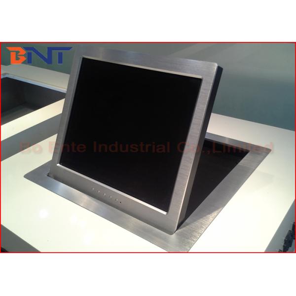 Infrared Inductor Motorized Flip Up LCD Lift Brushed Aluminum 545*432*6.0 mm