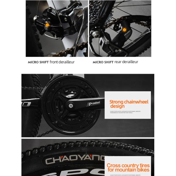 Ordinary Pedal Double Disc Brake Carbon Steel Frame 21 Speed Pure Color Mtb Mountain Bikes Bicycle
