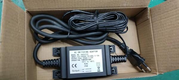 Outdoor waterproof transformer, power supply,9Vdc 500mah 4.5W IP68 Waterproof switch adaptor for faucet