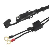 15A Sae Carregador de bateria com cabo de extensão do terminal do carro O Ring 2ft