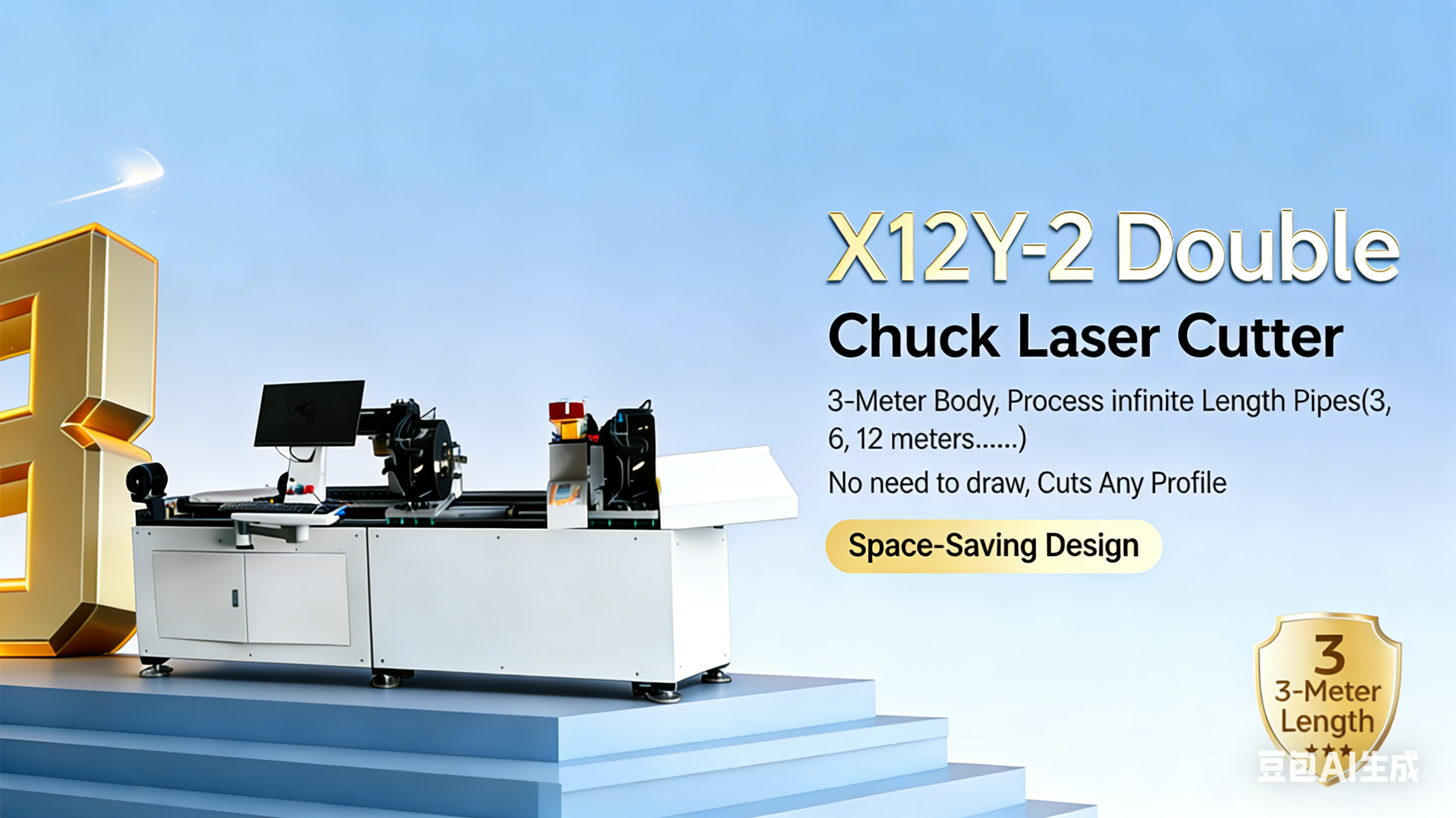 X12Y-2 CNC Aluminum Cutting Machine with 1500kW Motor Power, ±0.1mm Cutting Accuracy, and PLC Control with Touch Screen