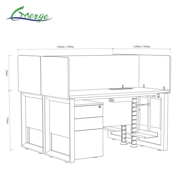Office Furniture and Options for Assembly Required Open Space Office Workstation in High Demand