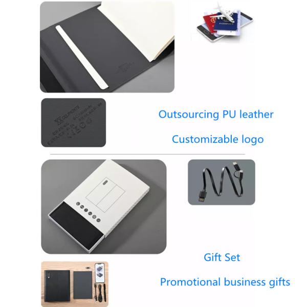 Случай паспорта банка силы Multiscene 15W, Ультрапортативный кожаный держатель тетради