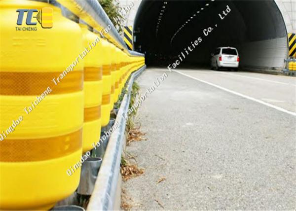 High Strength Rolling Guardrail Barrier Orange Yellow Red Green RBD245