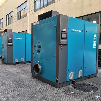 Silent Low Pressure Variable Speed Oil Free Screw Blower For Sewage Treatment Industry