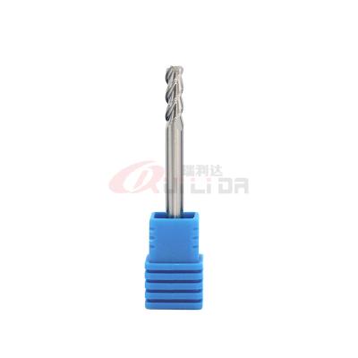 6mm 1/4 avançam o raio contínuo de alumínio Roughing do canto do carboneto do moinho de extremidade de 3 flautas