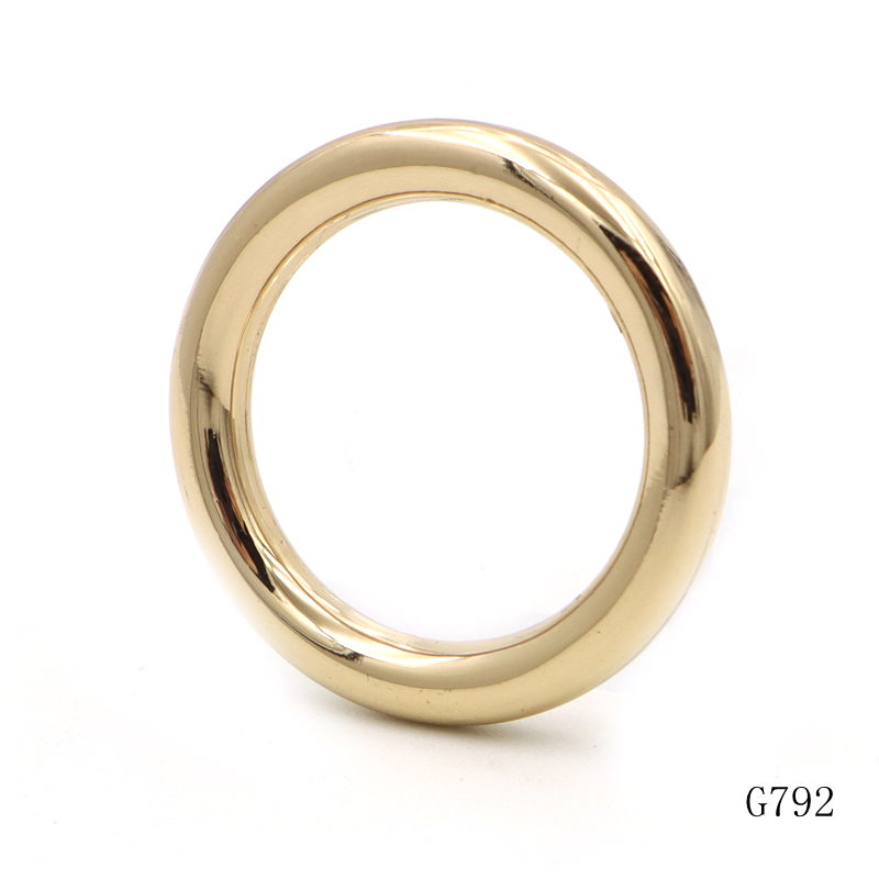 Gold Metal Circle Ring 21mm O Ring Buckle Anti Fade Handbag Hardware Accessories