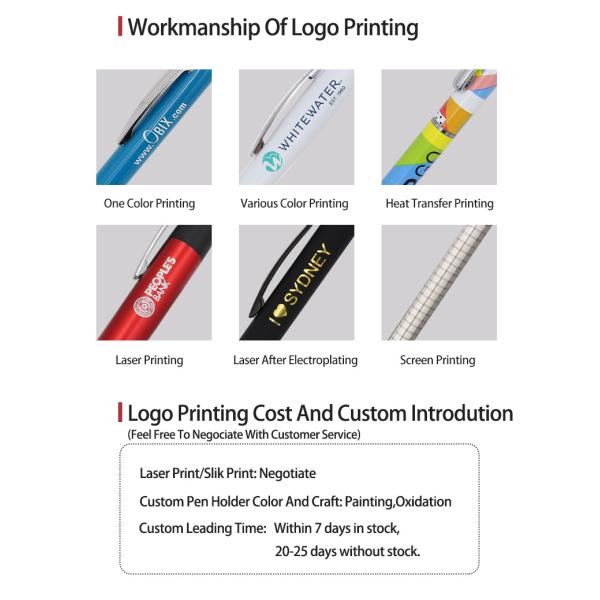 Classic Metal Ballpoint Pen Aluminum Promotion Logo Press Ball Pen