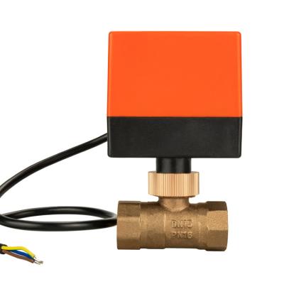 DN25 DN50 Electrical Ball Valve 12v/24v 220vac Three Wire Two Control Central Air Conditioning Electric Valve
