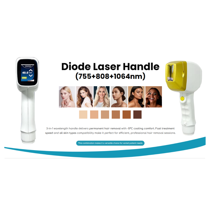 3 In 1 Diode Yag Laser IPL System For Hair Removal Skin Rejuvenation Wand Tattoo Removal