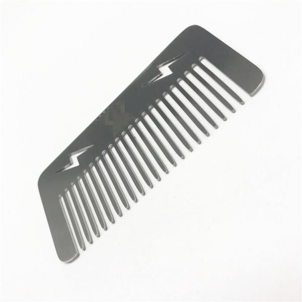Custom cool innovative men gift, engraved stainless steel credit card sized comb bottle opener