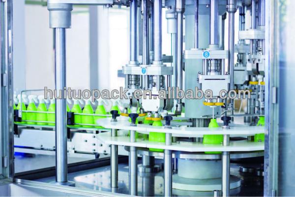 Do disparador giratório automático do pulverizador de Huituo capsulador tampando da máquina para o líquido de limpeza da cozinha, do vidro e do toalete