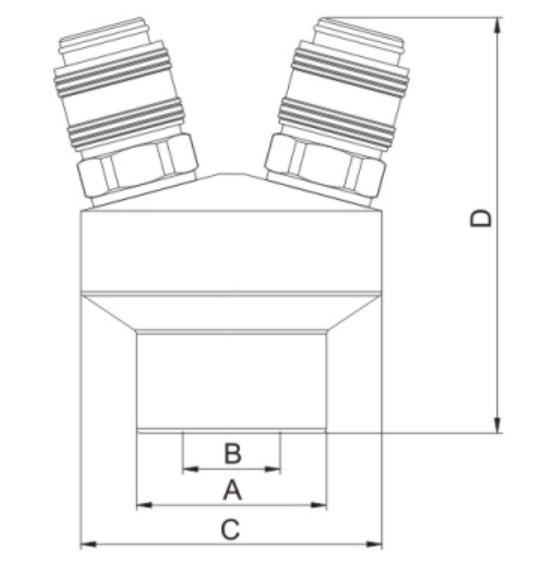 Штуцеры шланга медного штейна пневматические, предохранение от Слеф весны запирая соединение шланга для подачи воздуха
