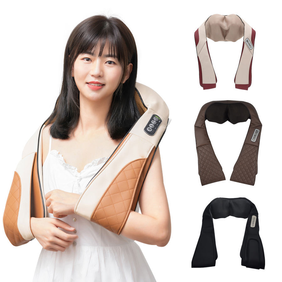 6D 6Head Mini Relief Multi-Modes Portable Heating Neck Massager Intelligent Tapping Neck Shoulder Massager