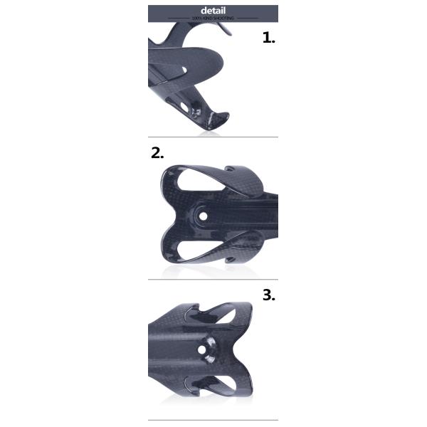 gaiola da garrafa da bicicleta da estrada de 3K Matte Weave Carbon Fiber Mountain