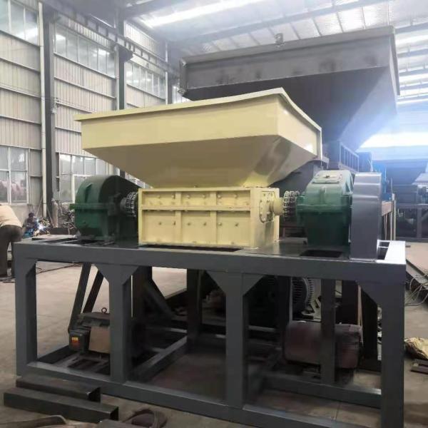 Tipo con dos ejes máquina plástica 2-3tph del esquileo de la trituradora para la planta de reciclaje plástica