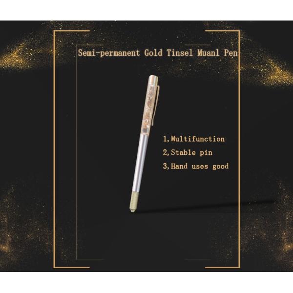 Ручка татуировки оптовой золотой ручки татуировки брови Кристл ручки фольги одного бортовой постоянная ручная с низкой ценой